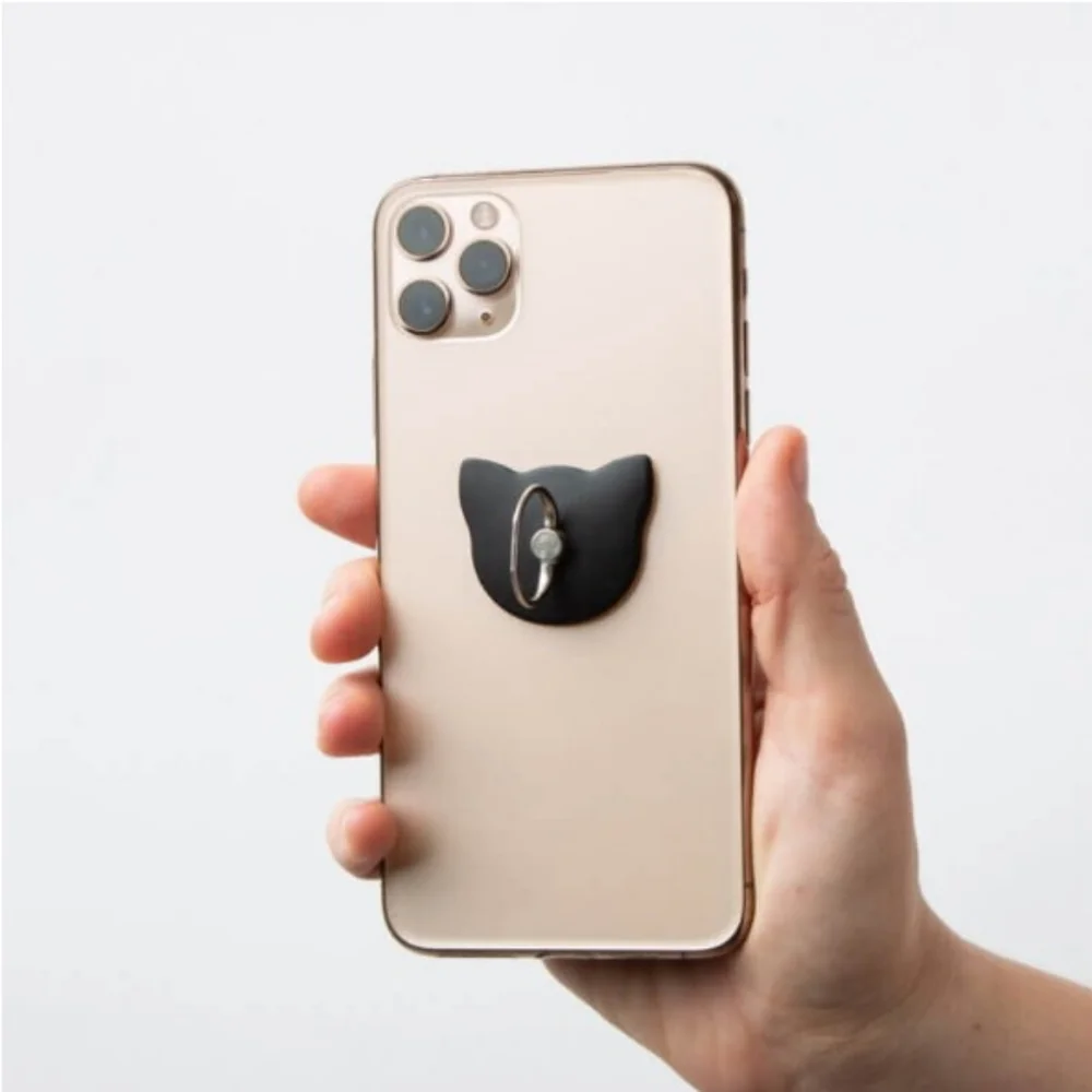 Kitty Black Cell Phone Ring Grip